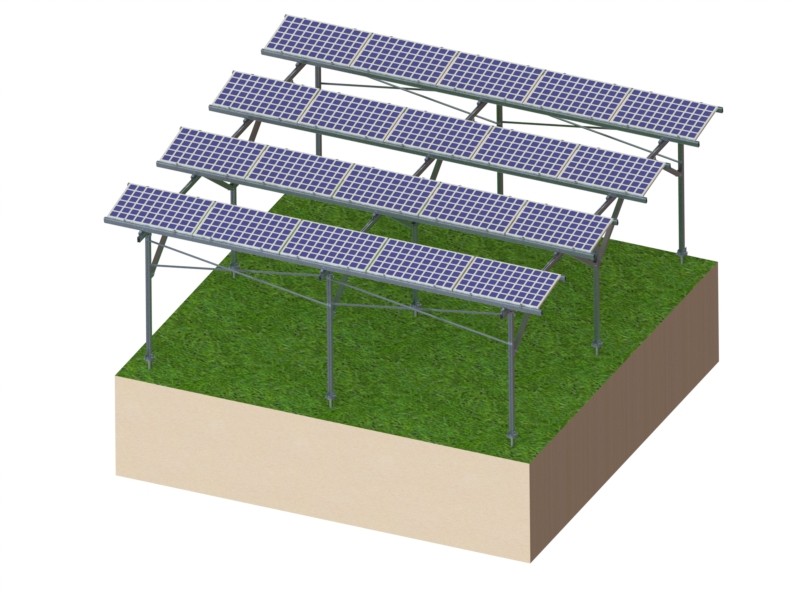 Montage solaire agricole