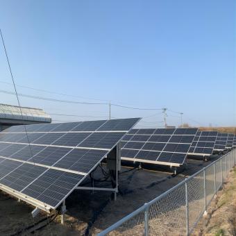 Système de montage solaire au sol en Corée du Sud