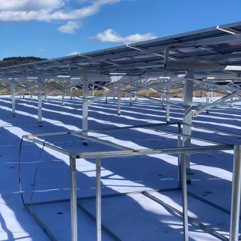 Support de système de montage au sol solaire en aluminium 81,4 kW